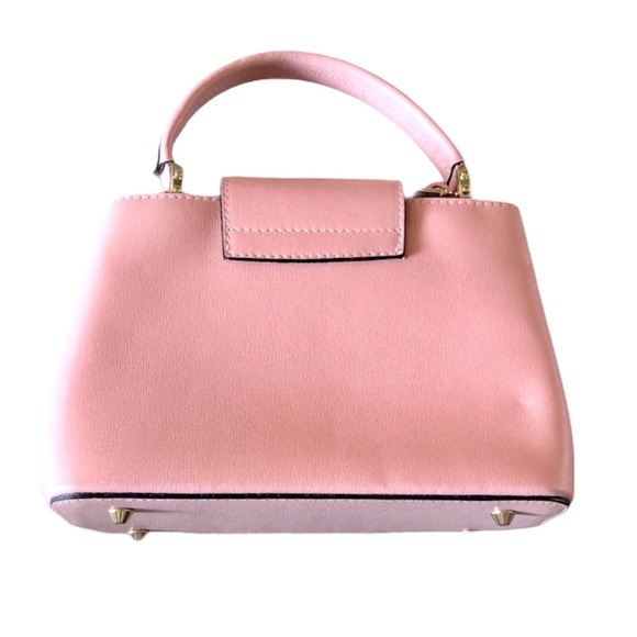 Vera Pelle Pink Leather Crossbody Made in Italy - Picture 2 of 7